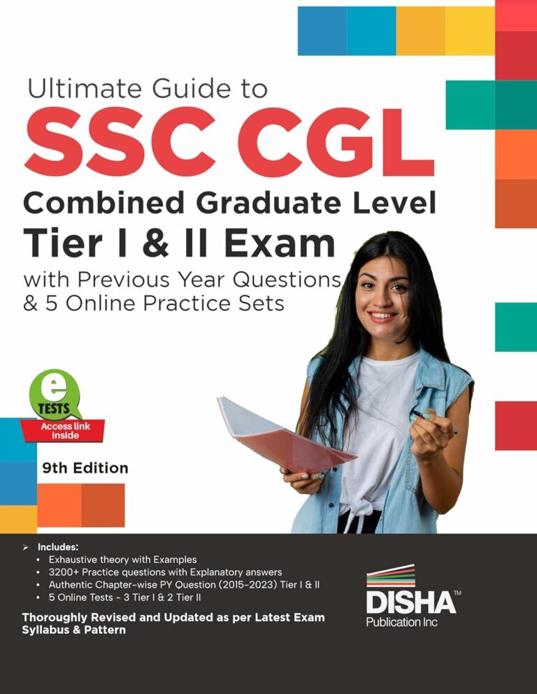 Ultimate Guide to SSC CGL - Tier I & Tier II Exam with PYQs & 5 Online Practice Sets [9th Edition] - Disha Experts