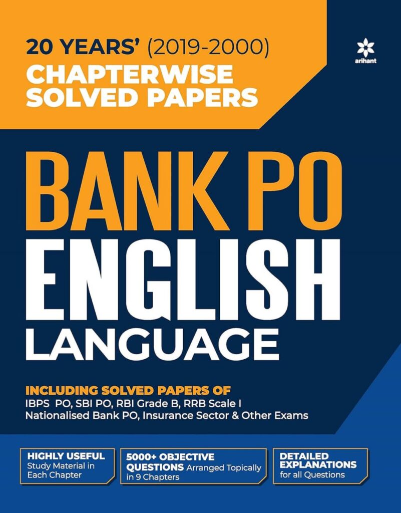 Arihant BANK PO English Language Solved Papers