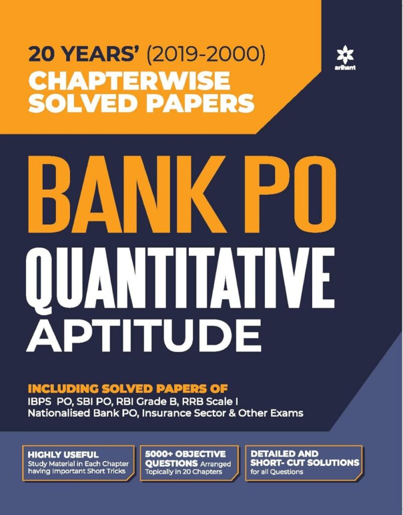 Arihant BANK PO Quantitative Aptitude Solved Papers